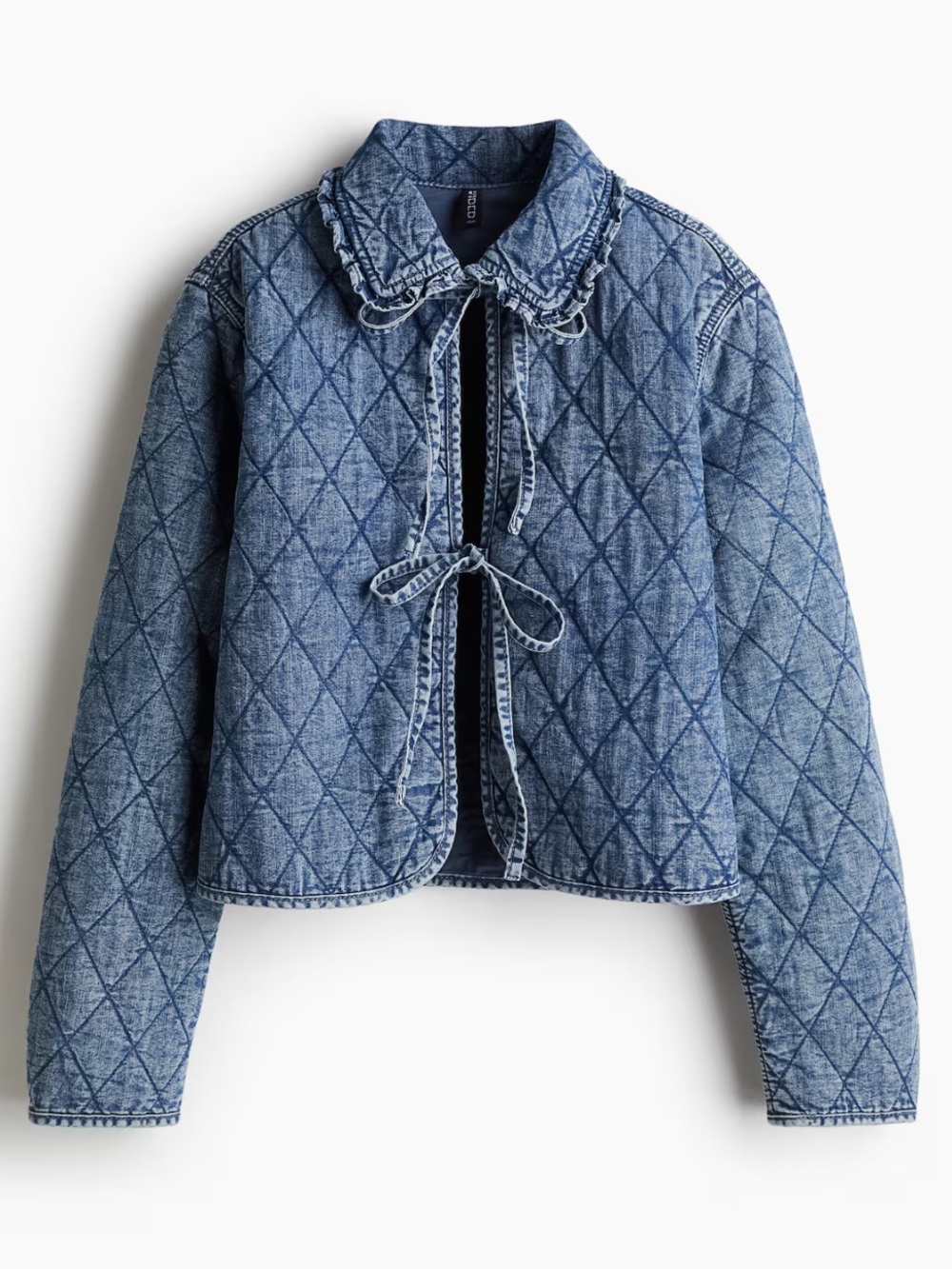 H&M Divided Small Quilted Denim Jacket